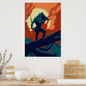 Lord Hanuman Poster (Keuken)