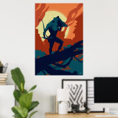 Lord Hanuman Poster (Thuiskantoor)