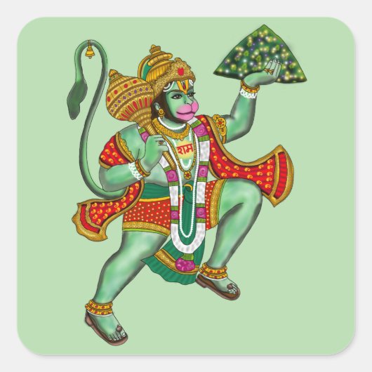 Lord Hanuman Stickers (Voorkant)