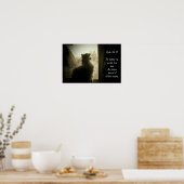 LORD Hars-Psalm 34:17 Poster (Keuken)
