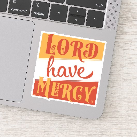 Lord have Mercy Sticker (Detail)
