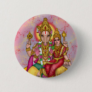 Lord Hayagriva-knop Ronde Button 5,7 Cm