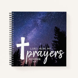 Lord Hear My Prayers Night Sky Prayer Journaal Notitieboek