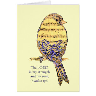 Lord is mijn Sterkte & Song Bible Scripting Bird