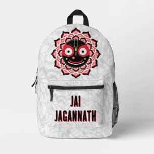 Lord Jagannath Gezicht Chakra Hindoe-deïty Bedrukte Rugzak