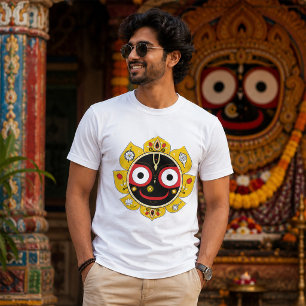 Lord Jagannath Gezicht Hindoe Godheid Spiritueel T-shirt
