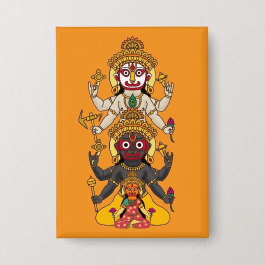 Lord Jagannath-knop Button (Voorkant)