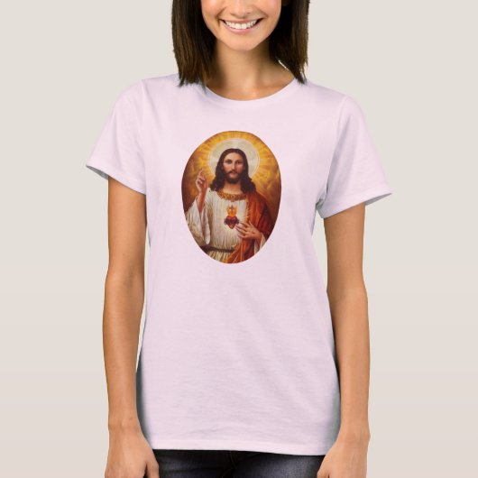 Lord Jesus Christus en het Heilige Hart T-shirt (Voorkant)