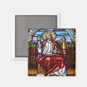 Lord Jesus op de troon Magneet (Voorkant / Achterkant)