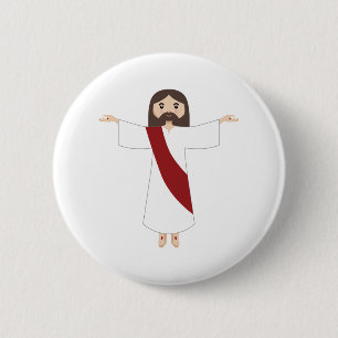 Lord Jesus Ronde Button 5,7 Cm