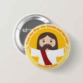 Lord Jesus Ronde Button 5,7 Cm (Voorkant /achterkant)