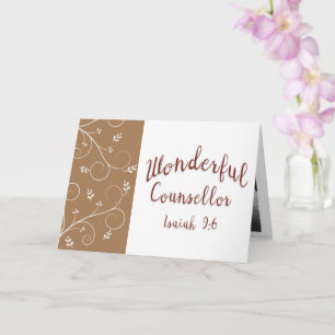 Lord Jesus Wonderful Counselor Photo Card Kaart
