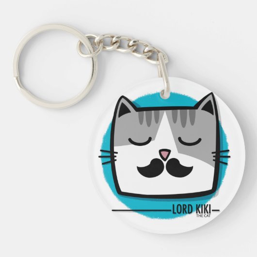 Lord Kiki the cat Sleutelhanger (Voorkant)
