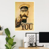  Lord Kitchener Poster Print (Thuiskantoor)