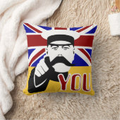 Lord Kitchener retro pop art union jack kussen (Deken)
