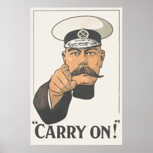 Lord Kitchener Vintage World War 1 Poster Imprimer