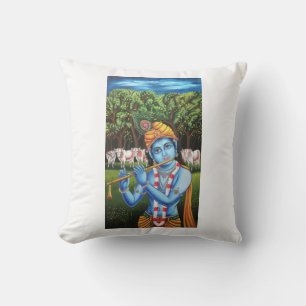 Lord Krishna Art Pillow Hoesje Kussen