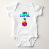 Lord Krishna Janmashtami Laddu Gopal Romper (Voorkant)