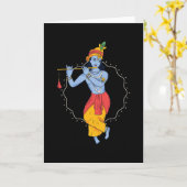 Lord Krishna Kaart (Gele Bloem)