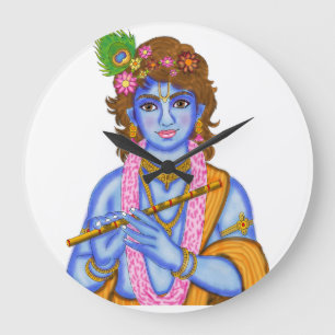 Lord Krishna-klok Grote Klok