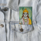 Lord Krishna-knop Button (Insitu)