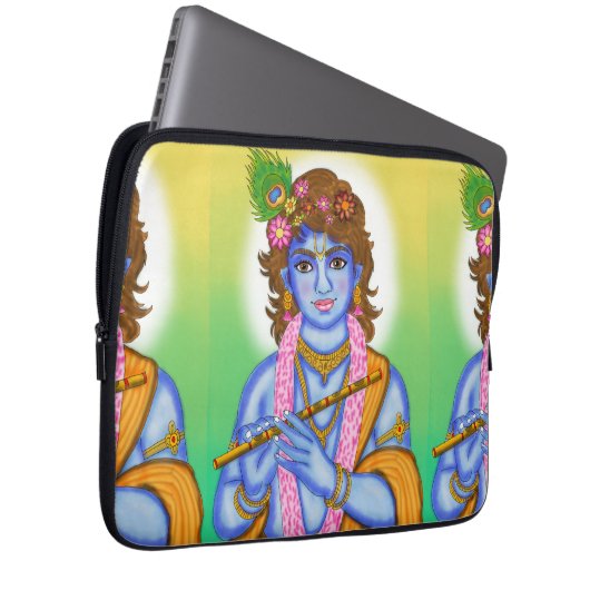 Lord Krishna Laptop Case (Voorkant Rechts)