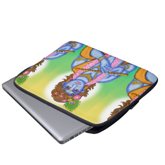 Lord Krishna Laptop Case (Voorkant onderkant)