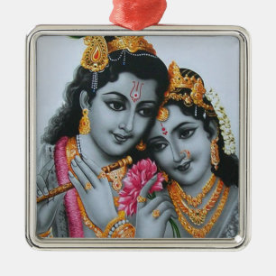 Lord Krishna Metalen Ornament