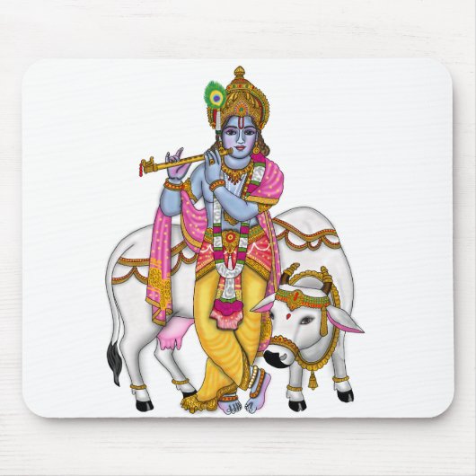 Lord Krishna Mousepad Muismat (Voorkant)