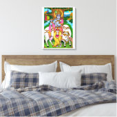Lord Krishna Poster Canvas Afdruk (Insitu (Slaapkamer))