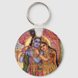 Lord Krishna & Radha Sleutelhanger