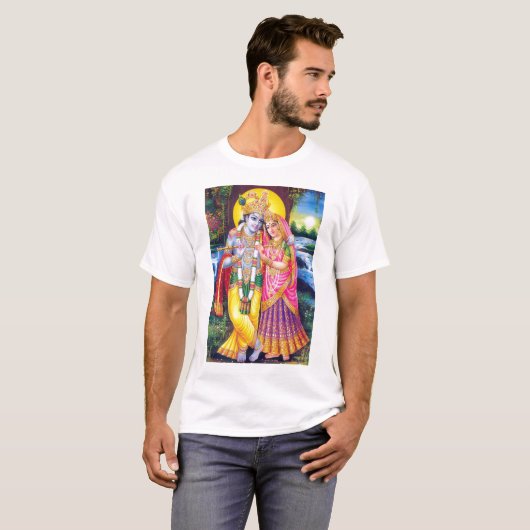 Lord Krishna & Radha T-shirt (Voorkant volledig)