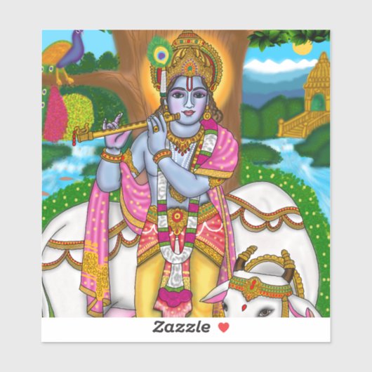 Lord Krishna Sticker (Vel)