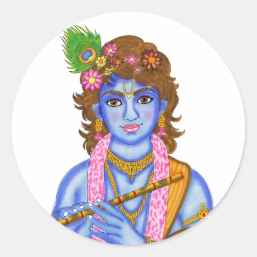 Lord Krishna Sticker (Devant)