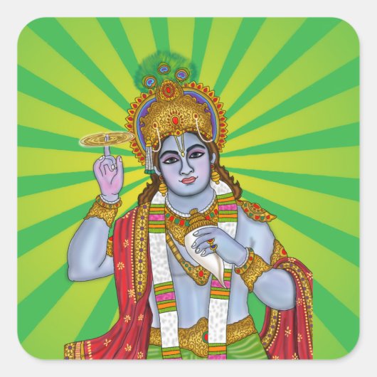 Lord Krishna Stickers (Voorkant)