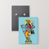 Lord Krishnakali Stickers Button (Voorkant / Achterkant)