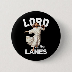 Lord Lanes Grappige Christelijke Christus Goot Bow Ronde Button 5,7 Cm