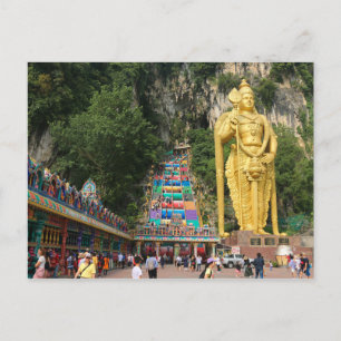 Lord Murugan en trap op Batu Caves 3 Briefkaart