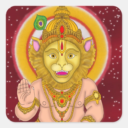 Lord Narsimha Stickers (Devant)