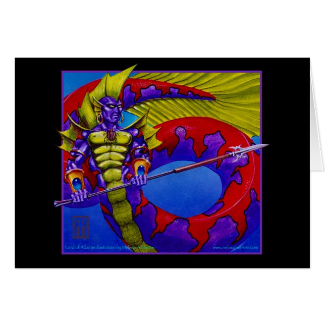 Lord of Atlantis Card (Voorkant Horizontaal)