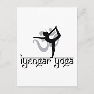 Lord of The Dance Pose Iyengar Yoga Gift Briefkaart