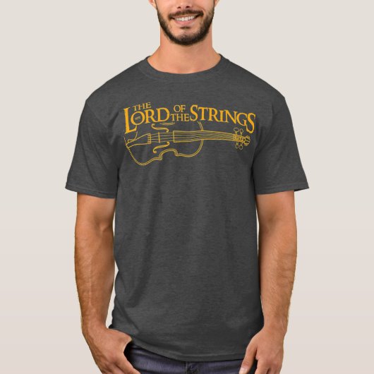 Lord of the Strings Violin Player Premium T-shirt (Voorkant)
