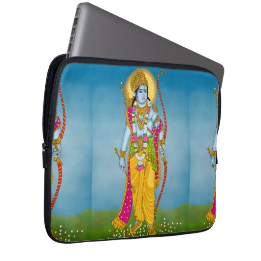 Lord Ram Laptop Case – Divine Protection Design (Voorkant Rechts)