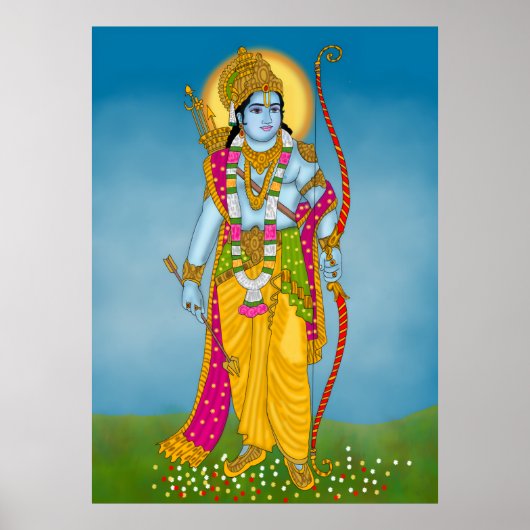 Lord Ram Poster – Divine Wall Art (Devant)