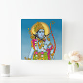 Lord Ram Wall Clock Vierkante Klok (Huis)