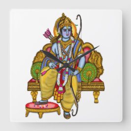 Lord Rama Clock Vierkante Klok