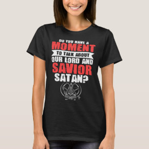 Lord Savior Satan Satanic Witchcraft Baphomet Goth T-shirt