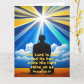 Lord Shine uw licht gevouwen Kaart (Gele Bloem)