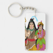 Lord Shiv Parvati Keychain (Voorkant)