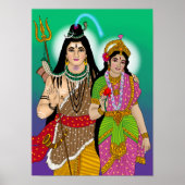 Lord Shiv-Parvati Poster (Devant)